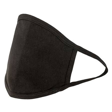 Safe Handler Reusable 2 Ply Cotton Washable Adult Face Mask, Black (6-Pack) BLSH-ES01-RCFM-6